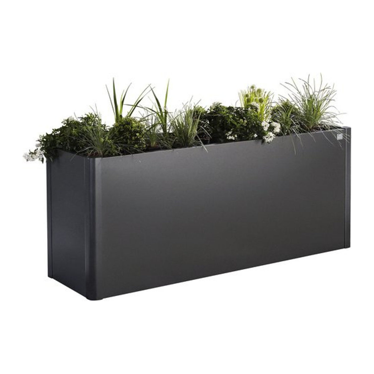Biohort Hochbeet aus Metall in Grau und Anthrazit, B/H/L: 201 x 77 x 53 cm - Bild 1