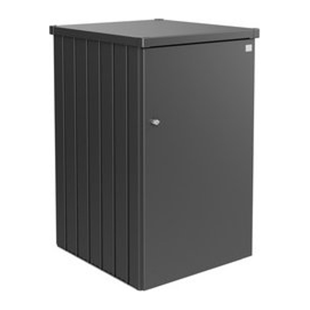 Biohort Mülltonnenbox Alex aus Stahlblech Dunkelgrau-Metallic B/H/T: 129 x 80 x 88 cm, 740 Liter - Bild 1