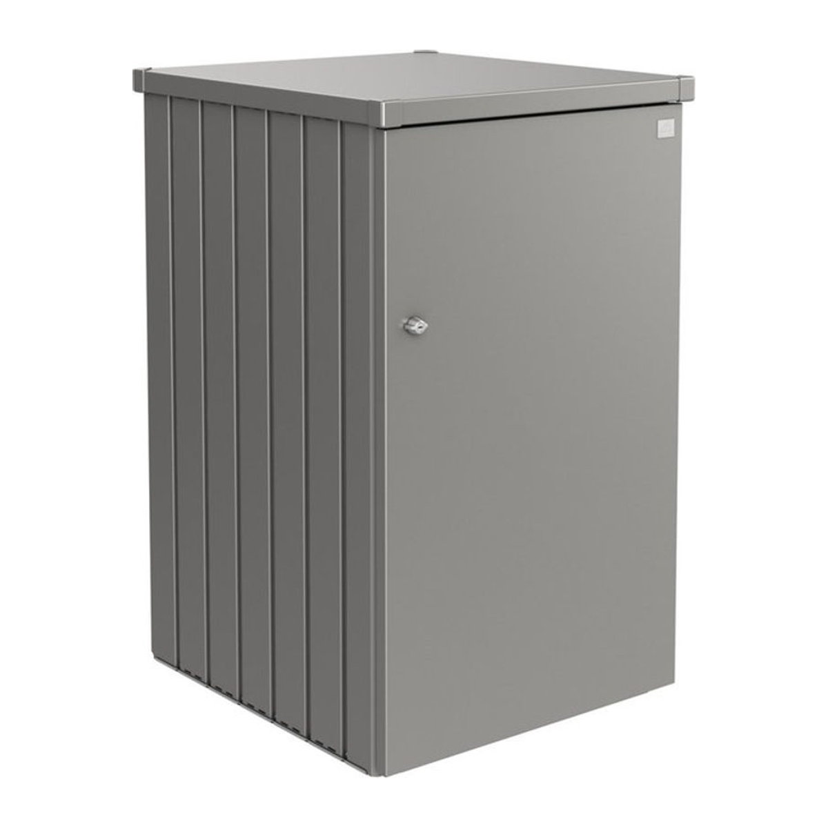 Biohort Mülltonnenbox Alex aus Stahlblech in Quarzgrau-Metallic, Volumen: 740 Liter, B/H/T: 129 x 80 x 88 cm - Bild 3
