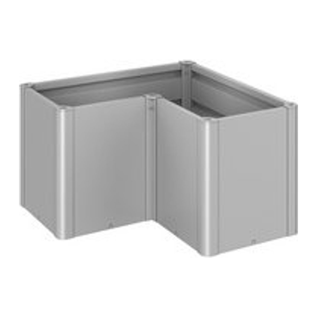 BIOHORT Pflanzbeet Belvedere MIDI aus Metall in Silber-Metallic - Bild 1