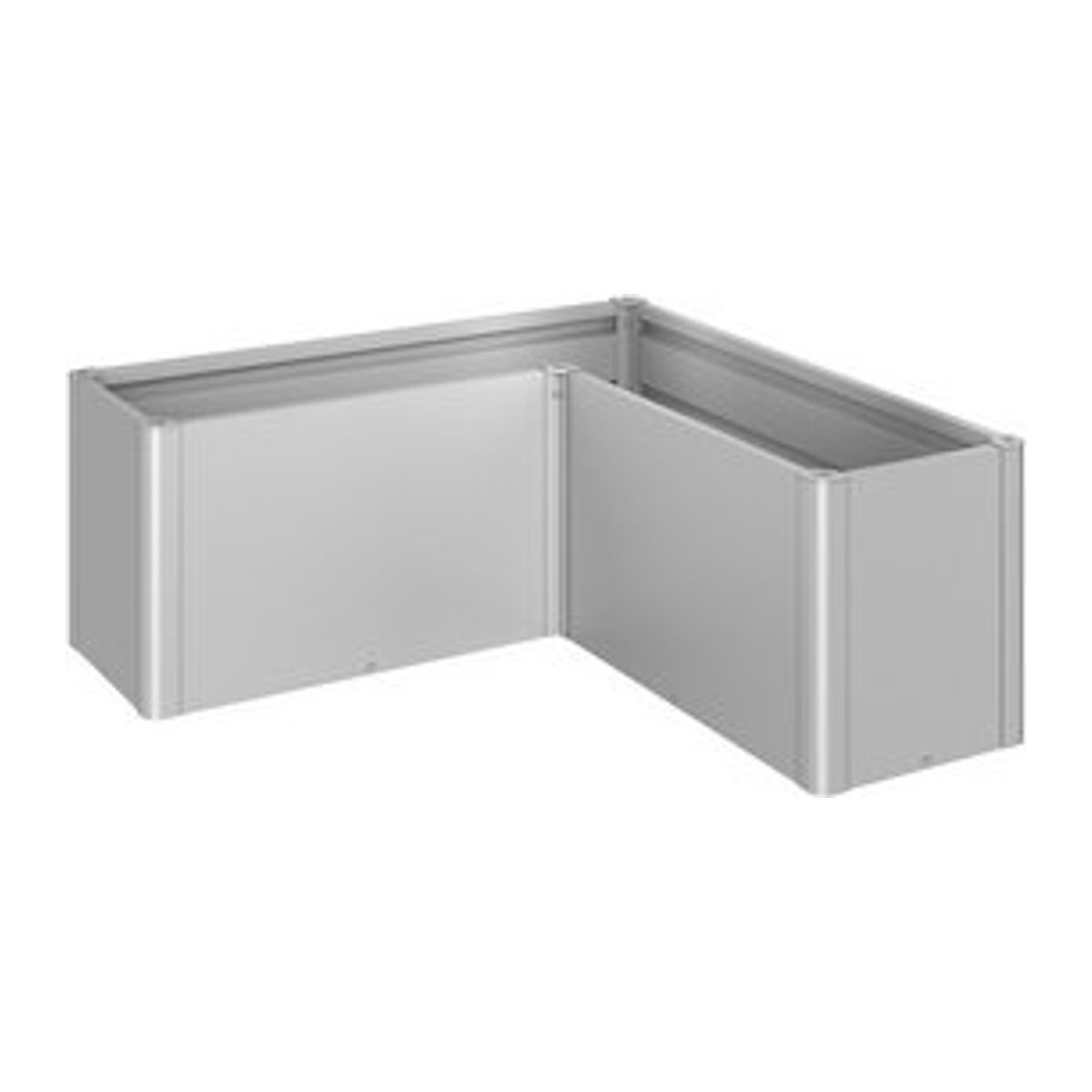 BIOHORT Pflanzbeet Belvedere MIDI aus Metall in Silber-Metallic - Bild 1