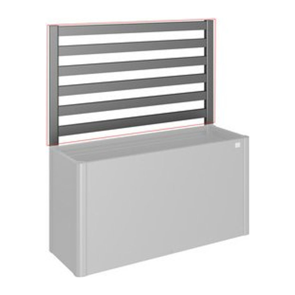 Biohort Rankgitter DaVinci für Hochbeet aus Stahl in Dunkelgrau-Metallic, B: 152 cm, H: 91 cm - Bild 1