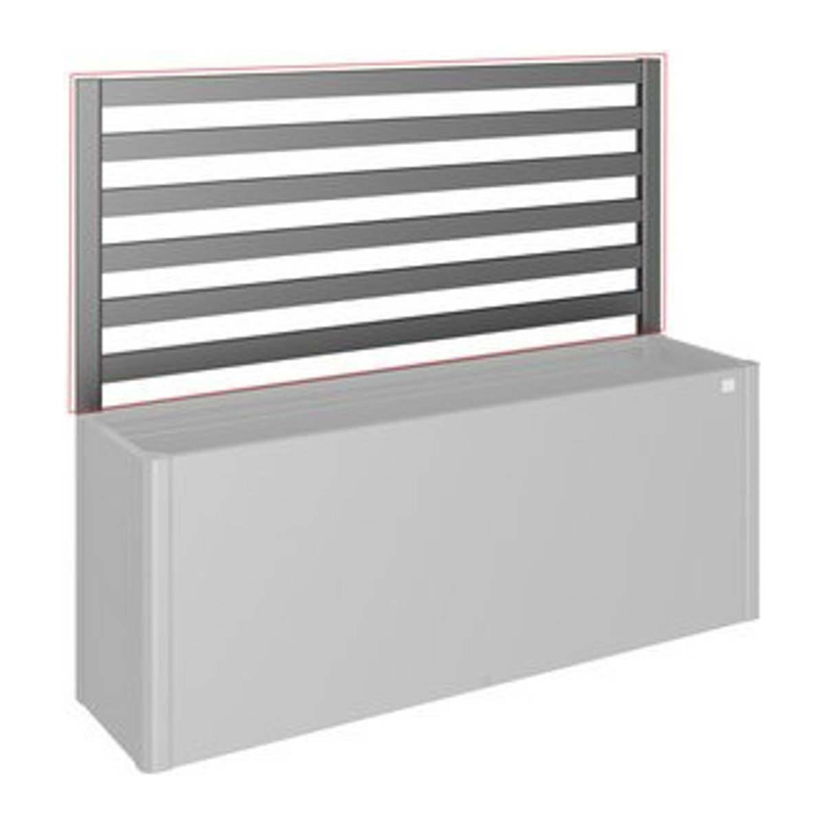 Biohort Rankgitter DaVinci für Hochbeet aus Stahl in Dunkelgrau-Metallic, B: 201 cm, H: 91 cm - Bild 1
