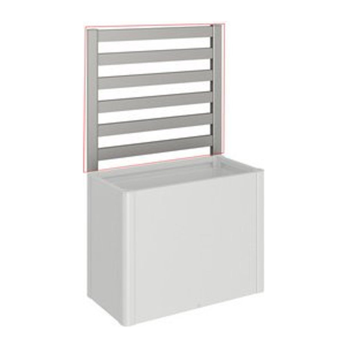 Biohort Rankgitter DaVinci für Hochbeet aus Stahl in Quarzgrau-Metallic, B: 102 cm, H: 91 cm - Bild 1