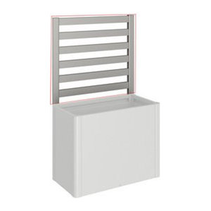 Biohort Rankgitter DaVinci für Hochbeet aus Stahl in Quarzgrau-Metallic, B: 102 cm, H: 91 cm