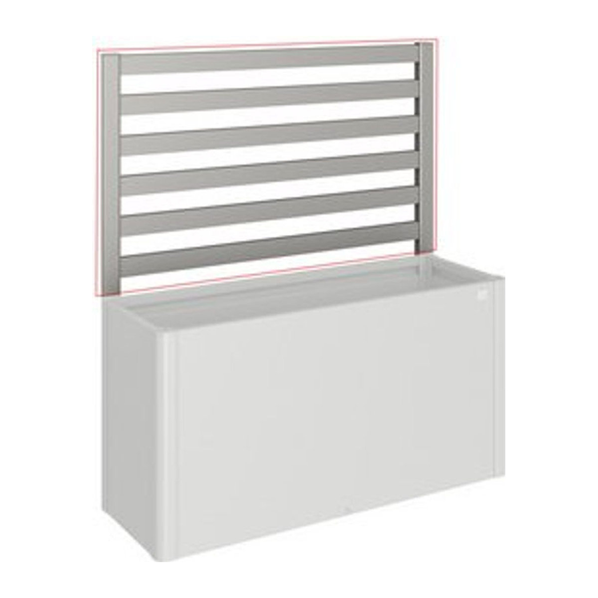 Biohort Rankgitter DaVinci für Hochbeet aus Stahl in Quarzgrau-Metallic, B: 152 cm, H: 91 cm - Bild 1