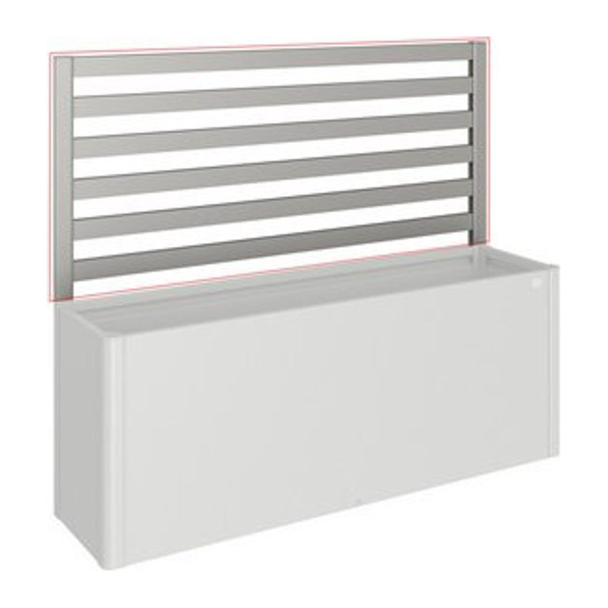 Biohort Rankgitter DaVinci für Hochbeet aus Stahl in Quarzgrau-Metallic, B: 201 cm, H: 91 cm - Bild 1