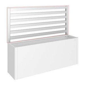 Biohort Rankgitter DaVinci für Hochbeet aus Stahl in Silber-Metallic und Grau, B: 201 cm, H: 91 cm