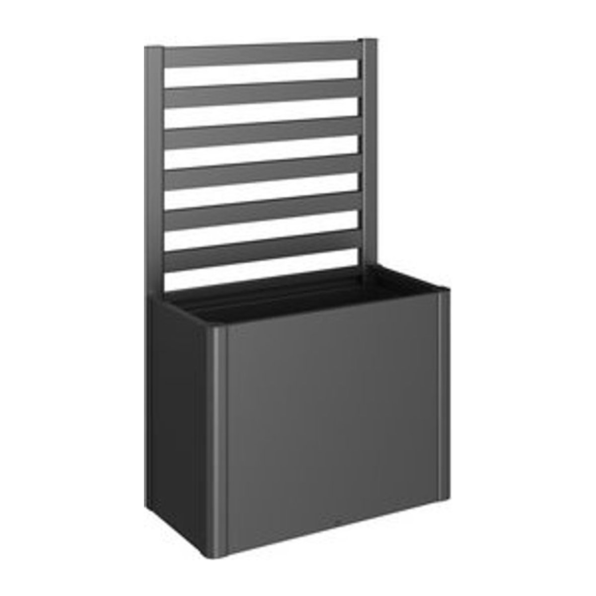Biohort Rankgitter für Hochbeet aus Metall, Grau, B: 102 cm, H: 91 cm - Bild 1