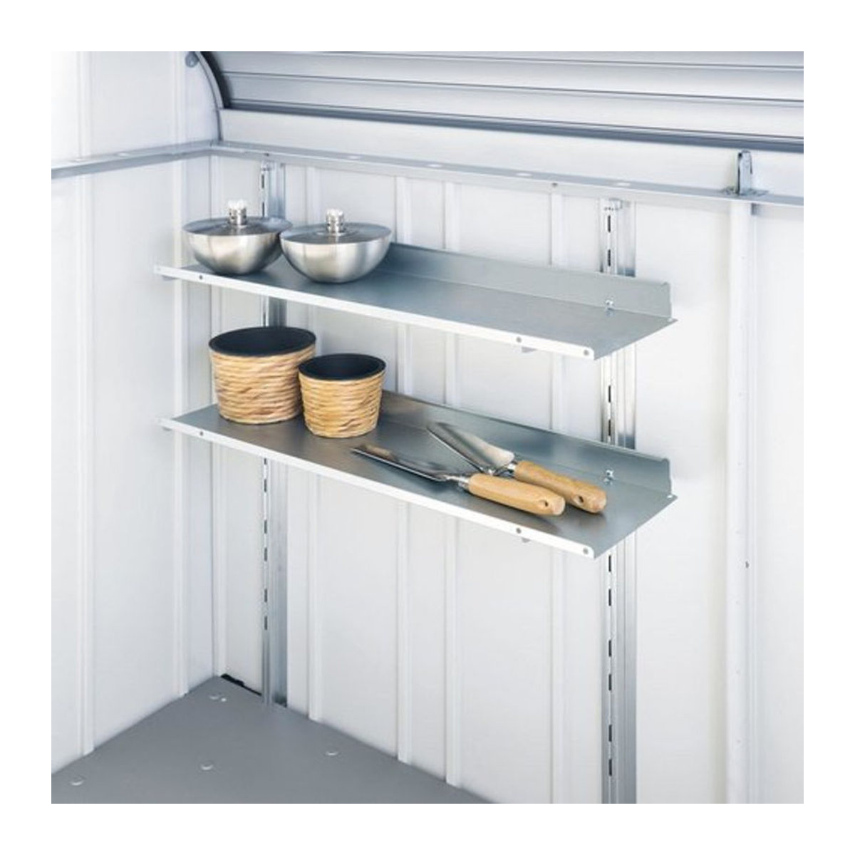 Biohort Regal-Set StoreMax 190 für Geräteschrank aus Metall in Silber - Bild 1