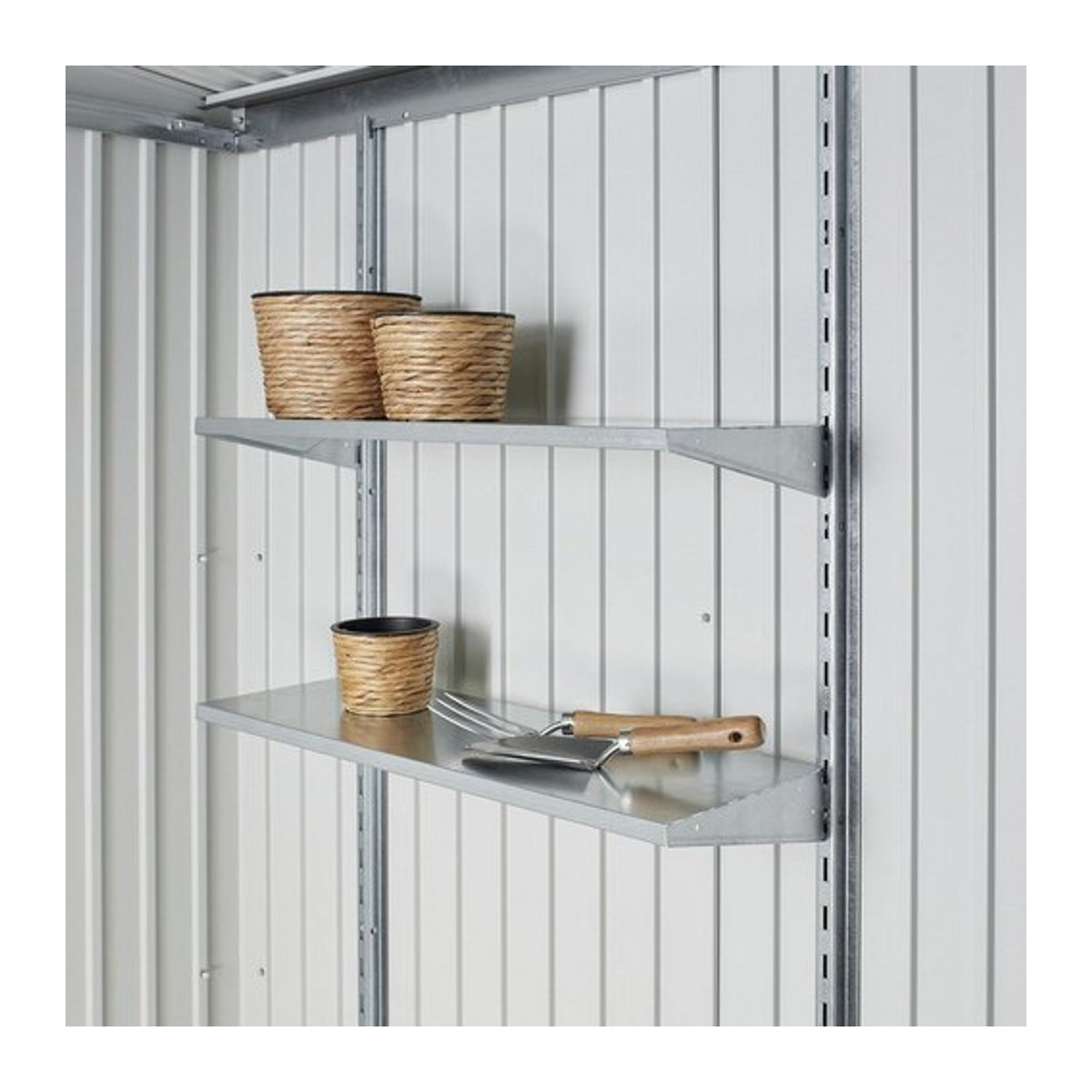 Biohort Regalböden HighLine für Geräteschrank Serie Europa und HighLine aus Stahl silberfarben B: 72 cm, T: 43,5 cm - Bild 1