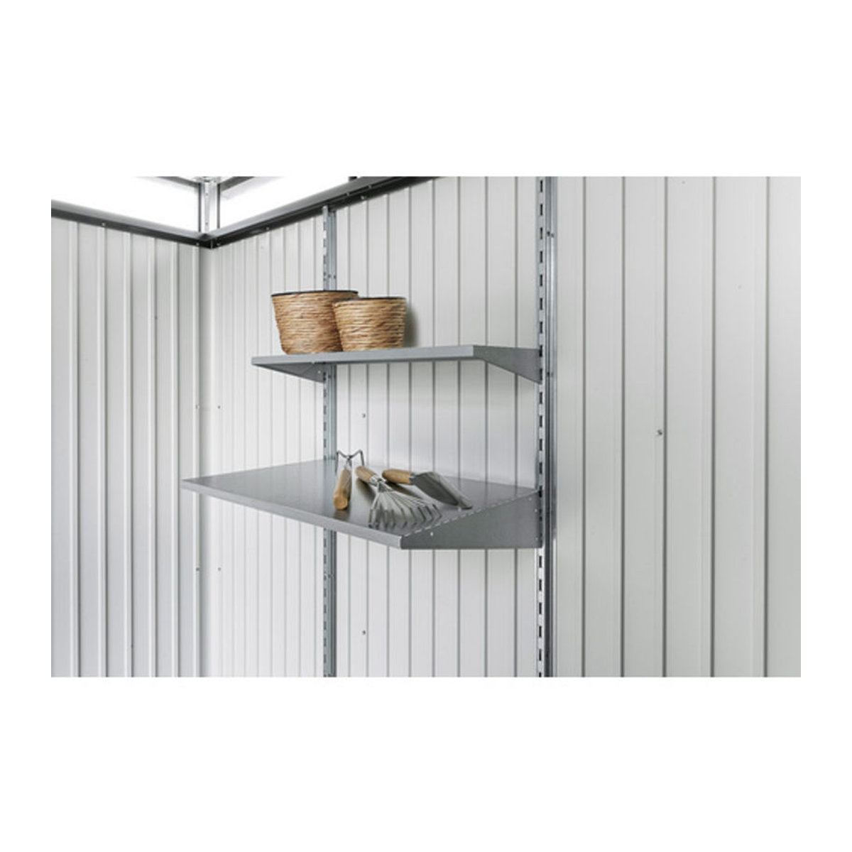 Biohort Regalböden HighLine für Geräteschrank Serie Europa und HighLine aus Stahl silberfarben B: 72 cm, T: 43,5 cm - Bild 2