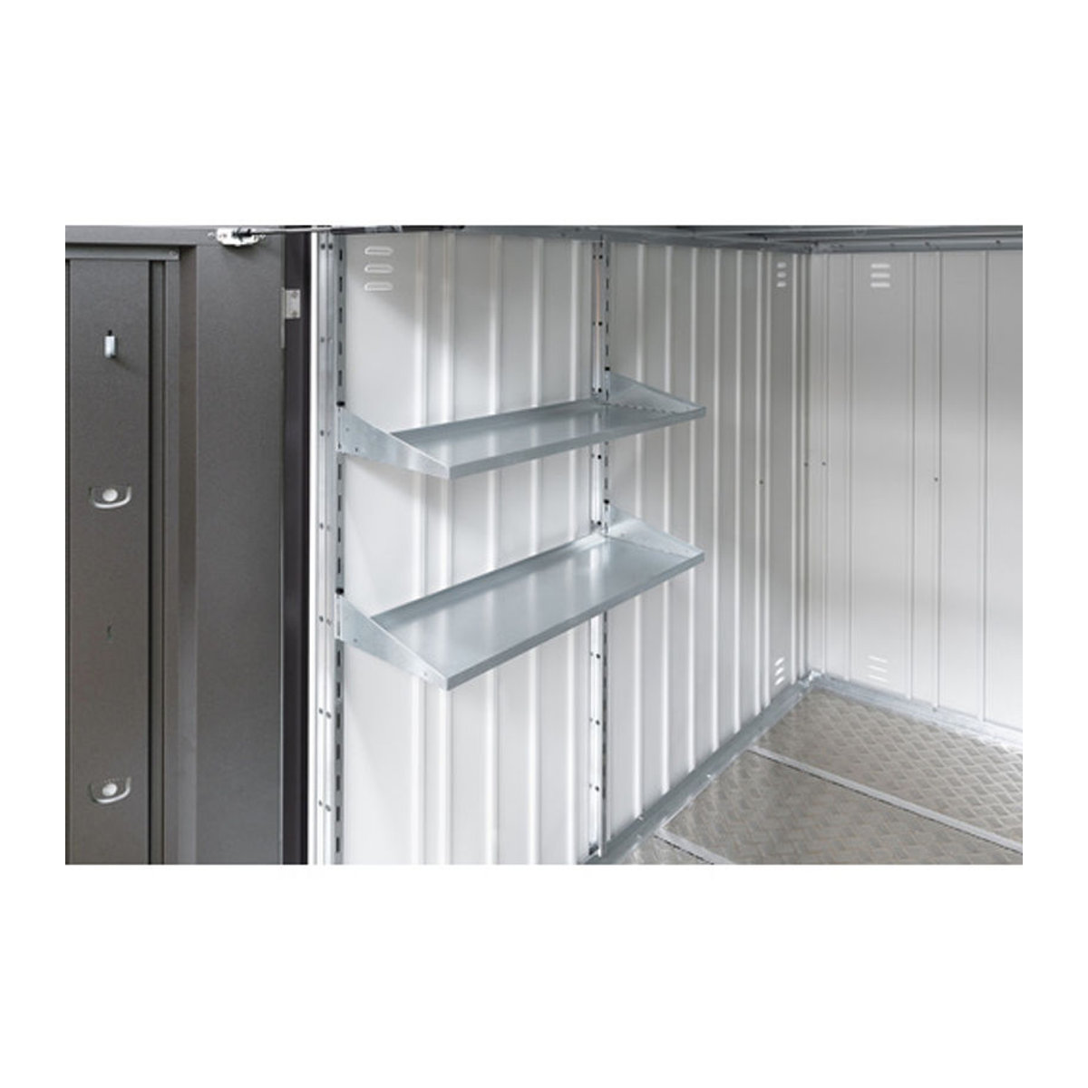 Biohort Regalböden Standard für Geräteschrank aus Stahl, 2 Stück, silberfarben, B: 72 cm, T: 24,5 cm - Bild 2