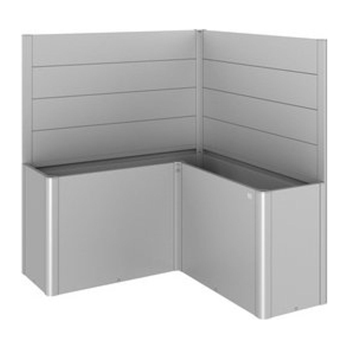 Biohort Sichtschutz Belvedere für Hochbeet aus feuerverzinktem Stahlblech in Silber - Bild 1