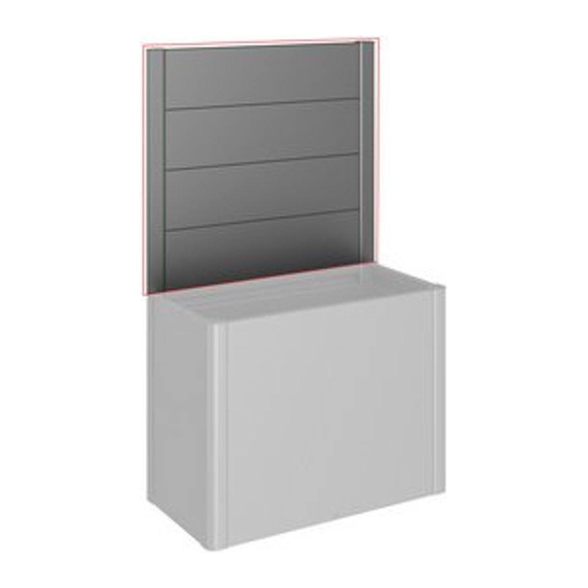 Biohort Sichtschutzelement DaVinci aus Metall in Grau, H x B: 91 x 102 cm - Bild 1