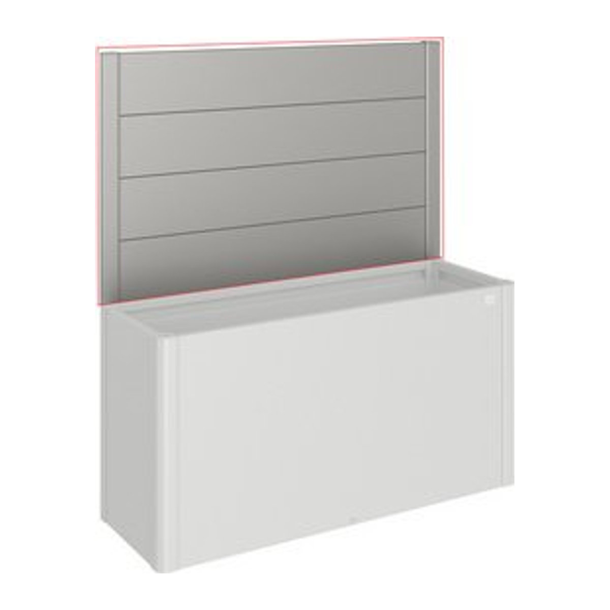 Biohort Sichtschutzelement DaVinci aus Metall in Grau, H x B: 91 x 152 cm - Bild 1