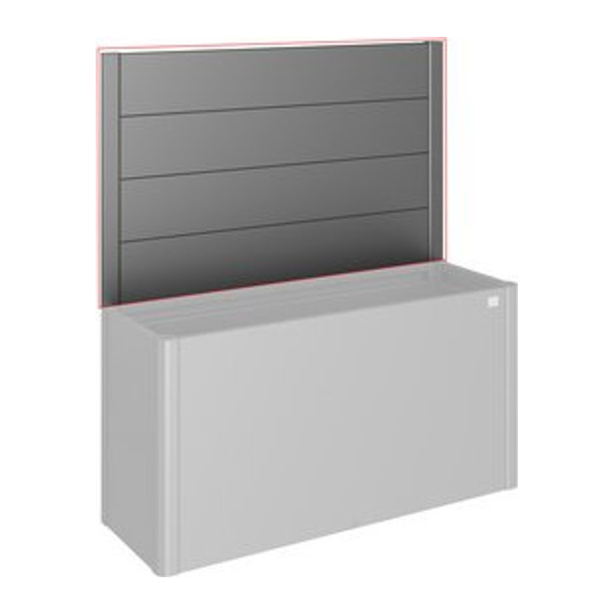 Biohort Sichtschutzelement DaVinci aus Metall in Grau, H x B: 91 x 152 cm - Bild 1