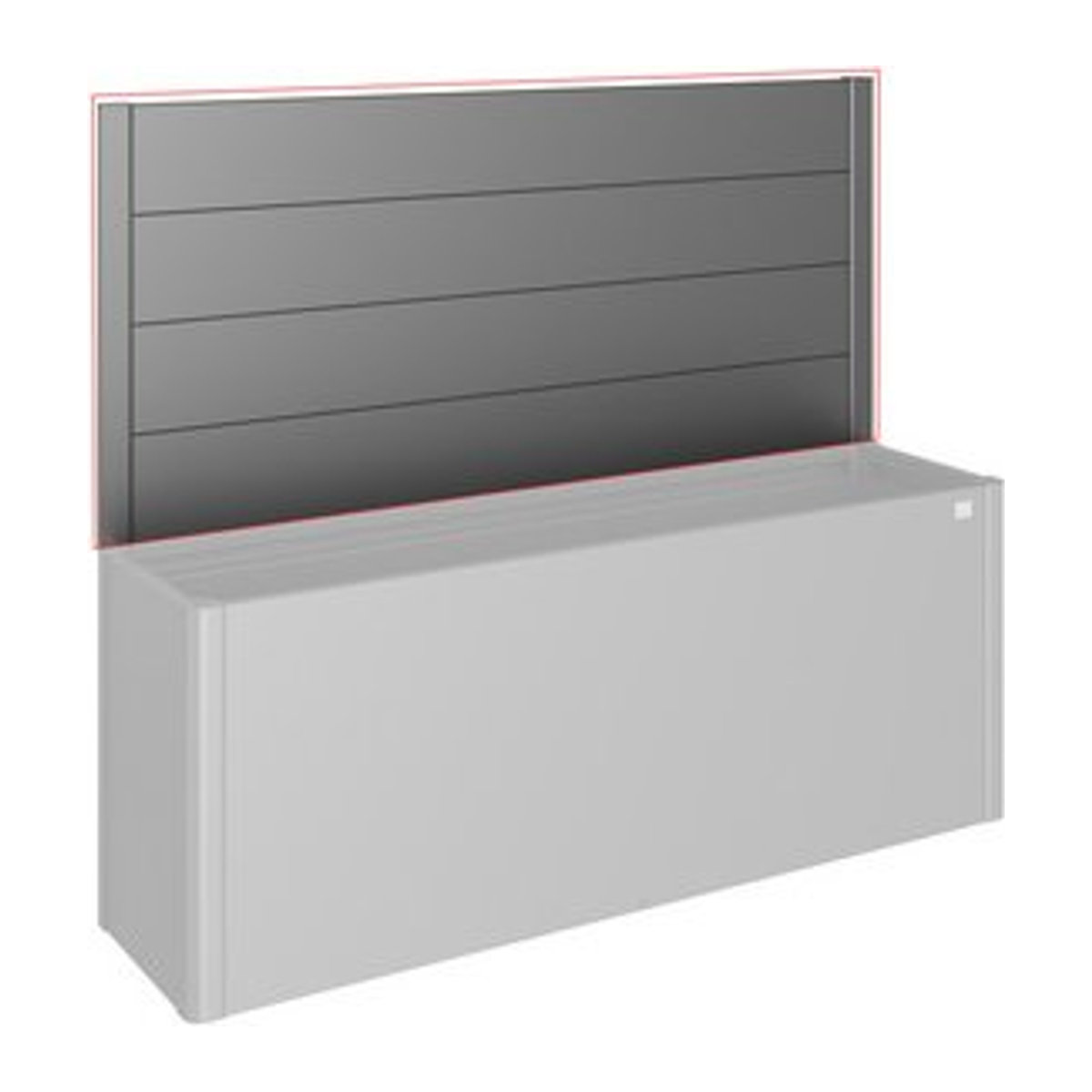 Biohort Sichtschutzelement DaVinci aus Metall in Grau, H x B: 91 x 201 cm - Bild 1