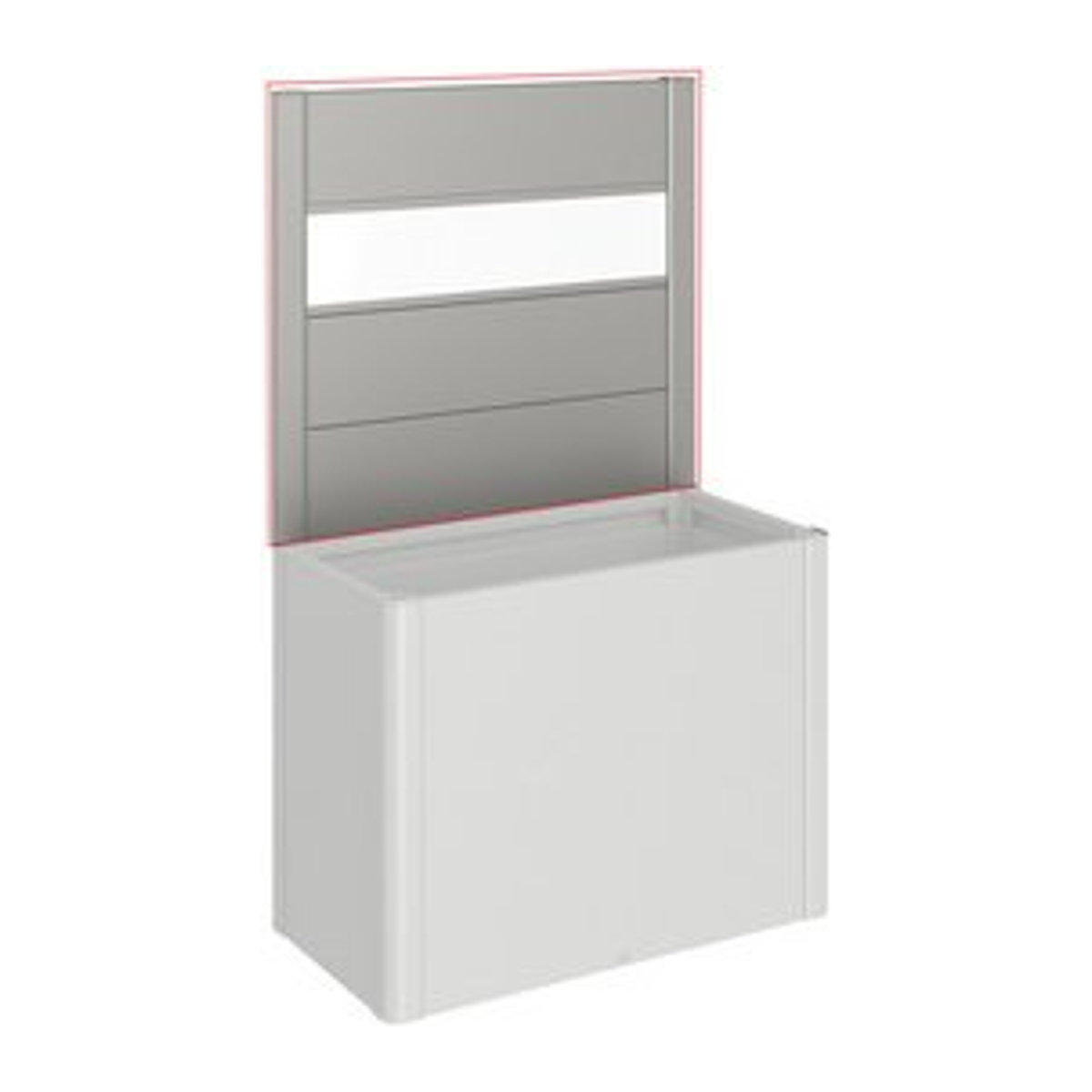 Biohort Sichtschutzelement DaVinci aus Metall und Acrylglas in Grau, H x B: 91 x 102 cm - Bild 1