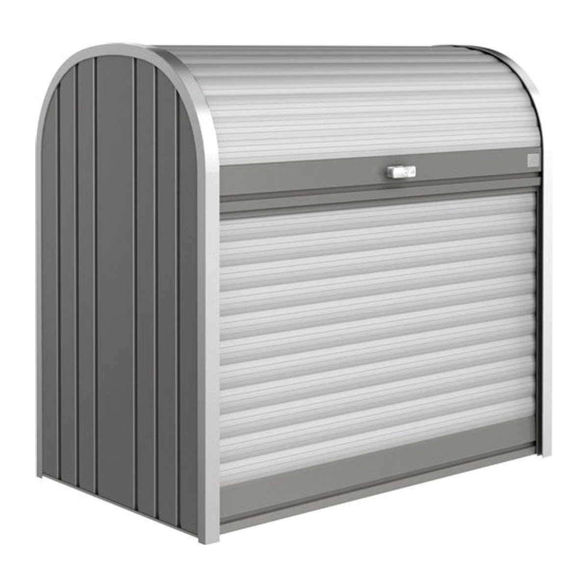 Biohort StoreMax Mülltonnenbox und Geräteschrank Quarzgrau-metallic B/H/T: 117 x 109 x 73 cm - Bild 1