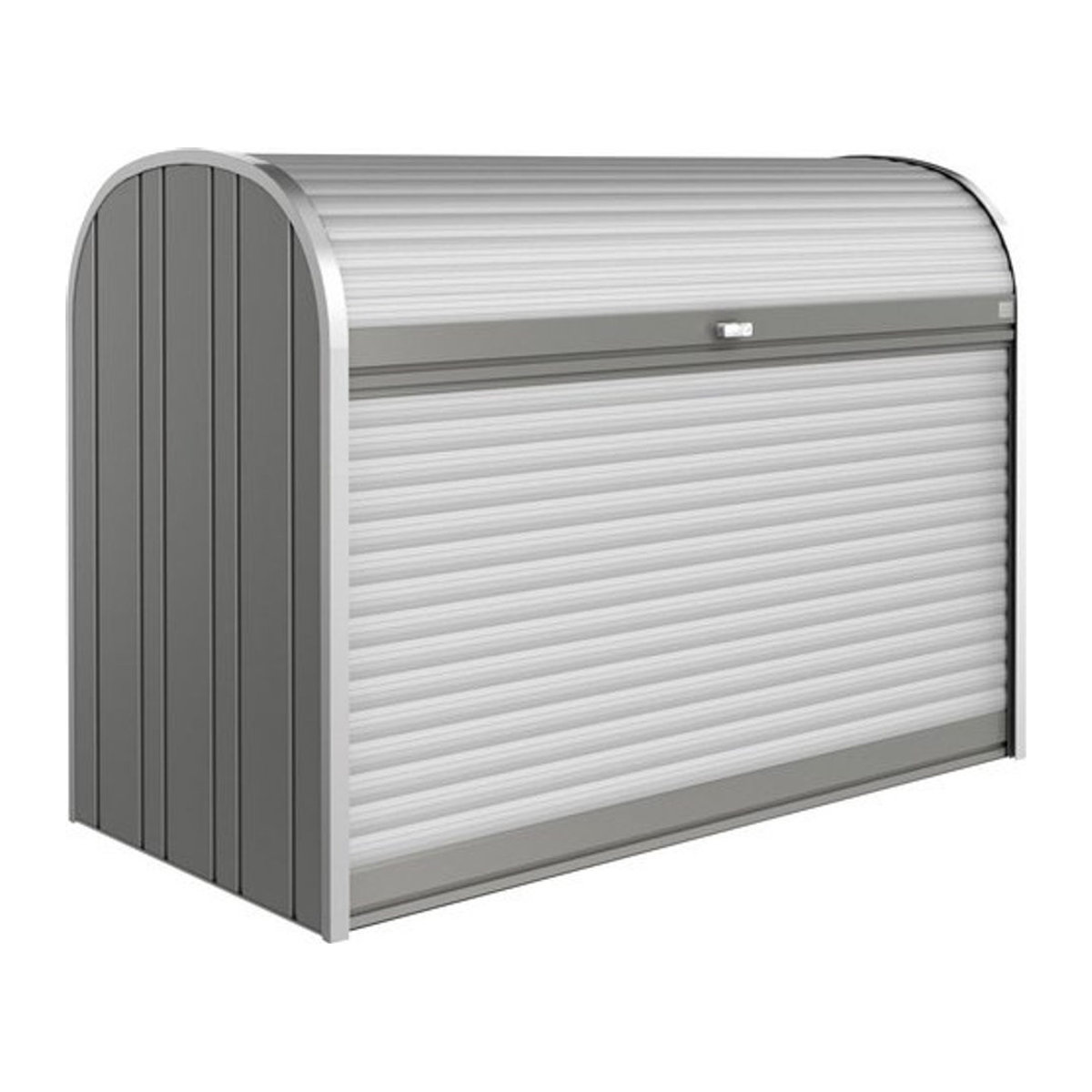 Biohort StoreMax Mülltonnenbox und Geräteschrank Quarzgrau-metallic B/H/T: 190 x 136 x 97 cm - Bild 1