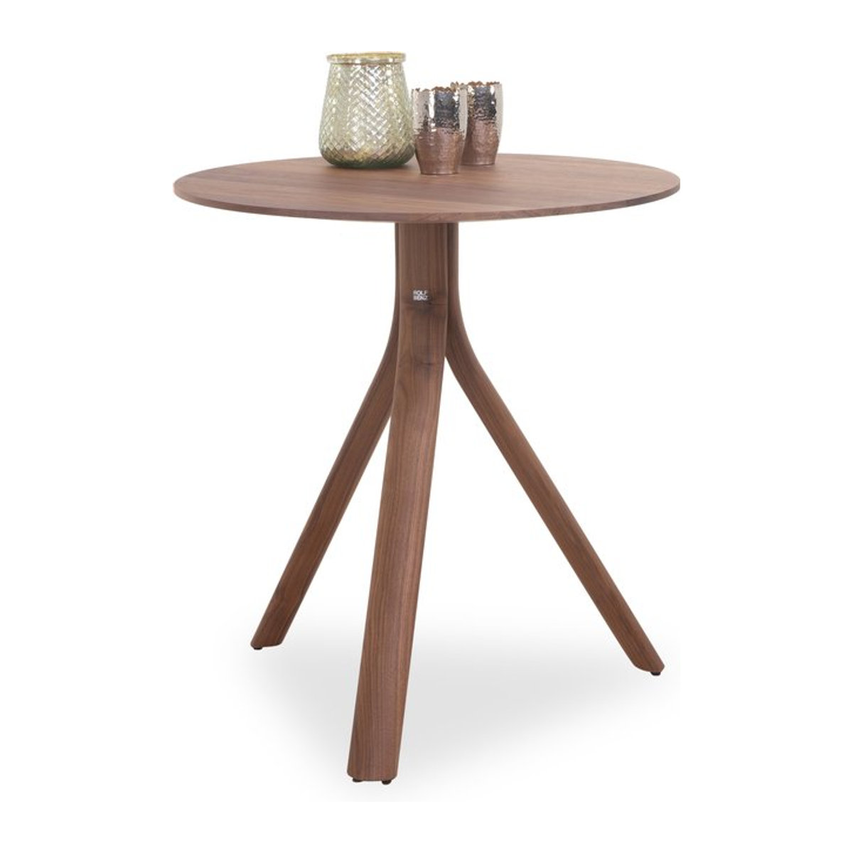 Bistrotisch Rolf Benz 976 aus Nussbaum Massivholz in Braun, B/T/H: 75 x 70 x 13,5 cm - Bild 1