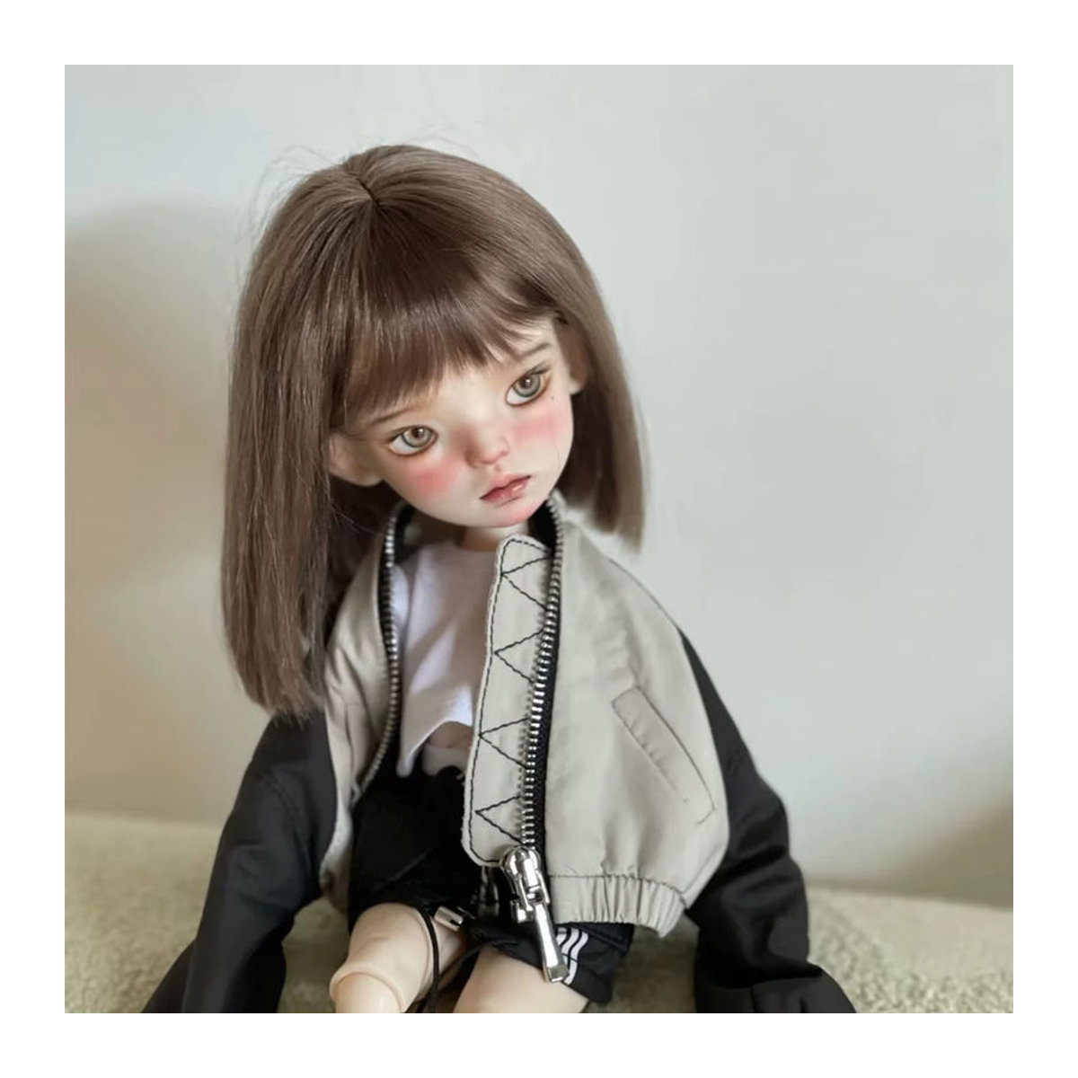 BJD Anne Art Doll 1/6 Vintage American Style Kunstharz Puppen-Kopf- und Körper-Skulptur in Bernstein und Normal Skin Nude - Bild 1