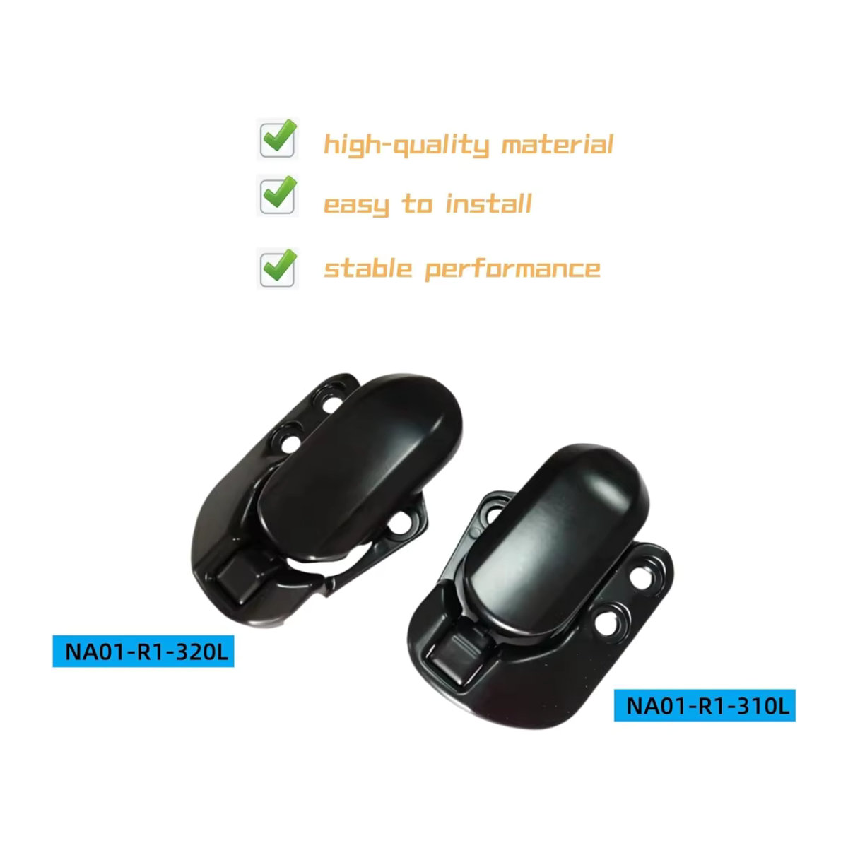 Black Works Racing Umwandelbare Dachriegel Set links und rechts mit weichem Oberteil für Mazda Miata 1990–2003, Schwarz - Bild 4