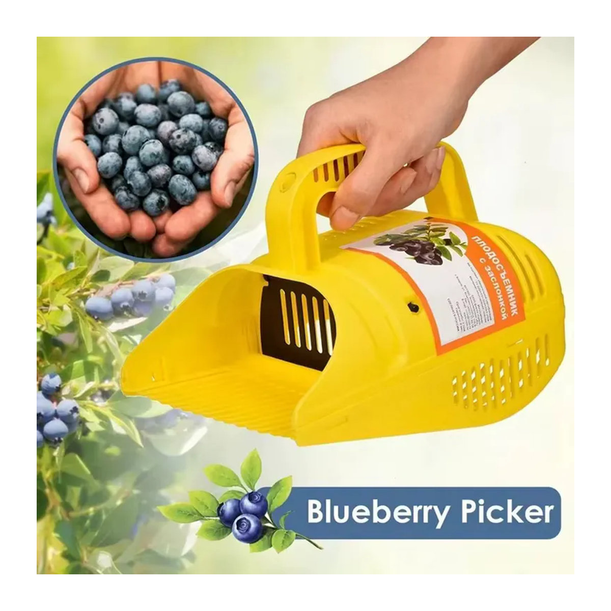 Blaubeerpflücker Beerenpflücker mit Kammzähnen und leichtem Griff für eine effiziente Ernte im Garten - Bild 2