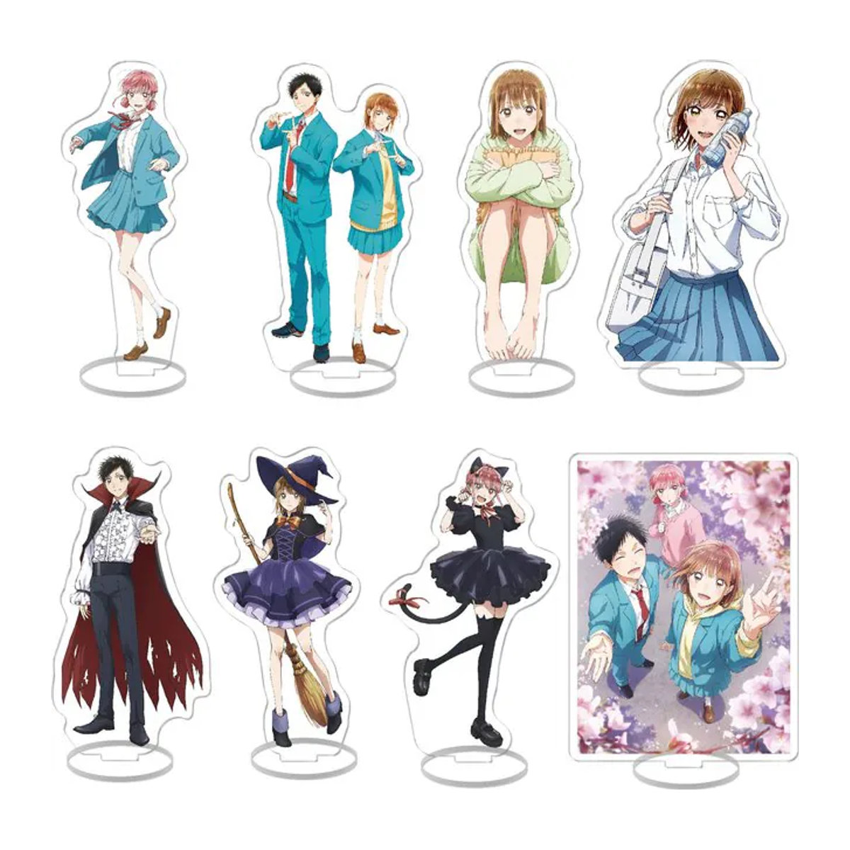 Blaue Box Anime Acryl-Standfigur aus Kunststoff als dekorative Schreibtischfigur für Fans - Bild 1