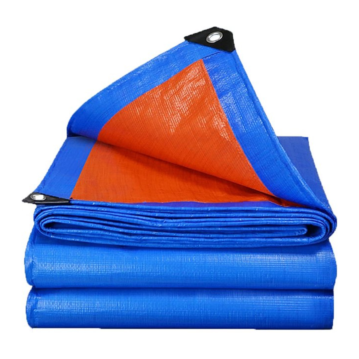 Blaue Rechteck-Plane für Outdoor-Bereiche als UV-Schutz und Regenschutz für Camping, Terrasse oder Baldachin, B/T: 2 x 3 m - Bild 1