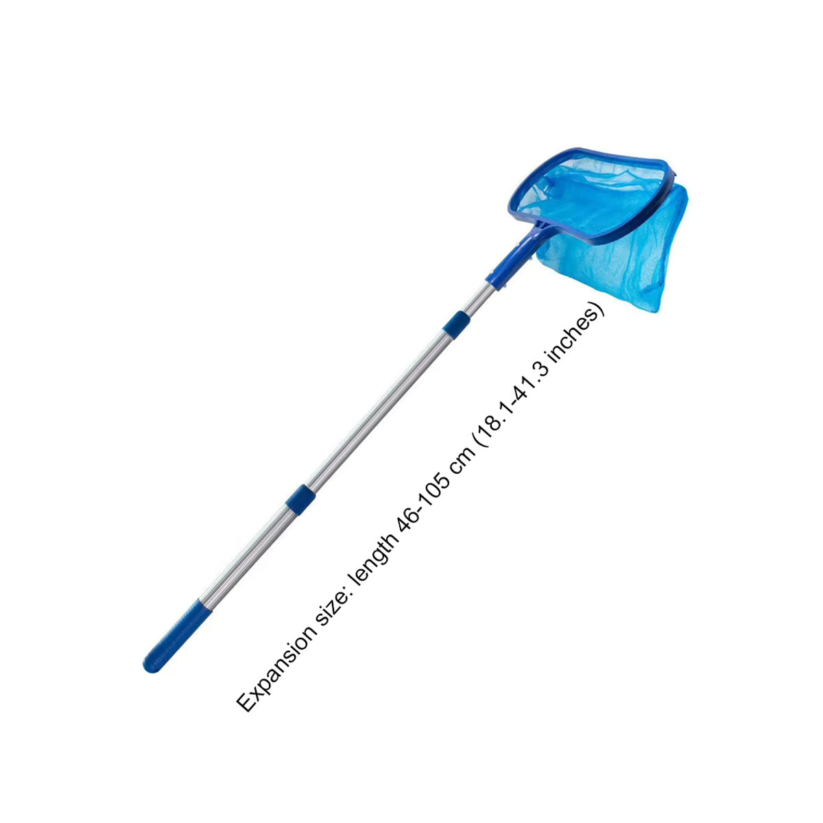 Blauer Pool-Rechen mit Reinigungsnetz für die Pool- und Teichreinigung als Skimmer-Zubehör - Bild 6