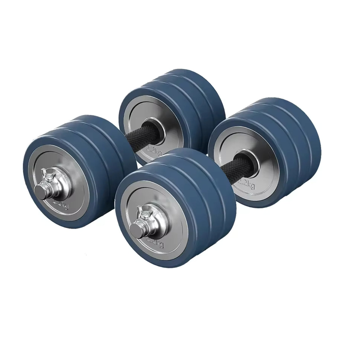 Blaues Dual-Use Fitness-Hantel-Set für den Haushalt mit Rostschutz - Bild 3