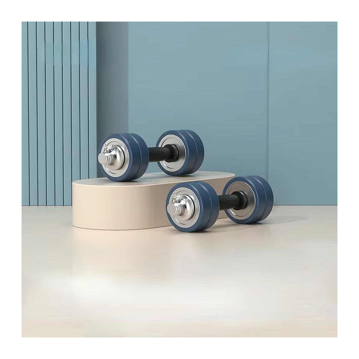 Blaues Dual-Use Fitness-Hantel-Set für den Haushalt mit Rostschutz - Bild 4