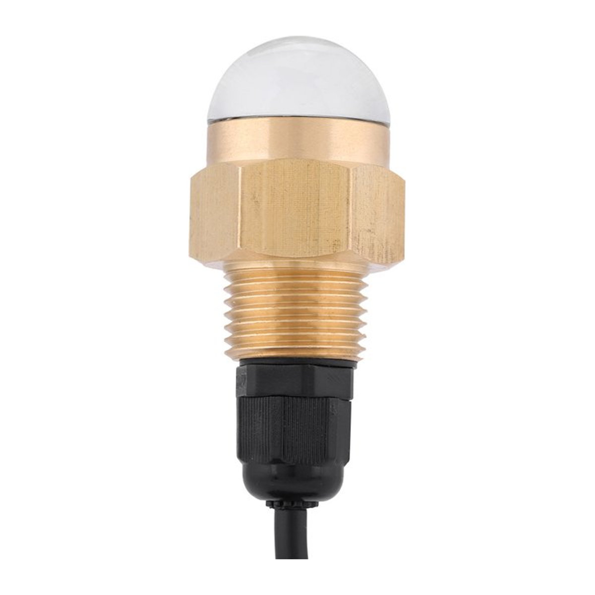 Blaues LED Unterwasserlicht für Marine und Boot mit 12V und 1/2 Zoll NPT Messing-Ablassschraube - Bild 1
