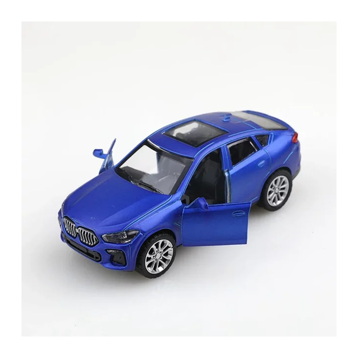 Blaues Modellauto Geländewagen aus Metall mit öffnbarer Tür als Dekorationsmodell - Bild 1