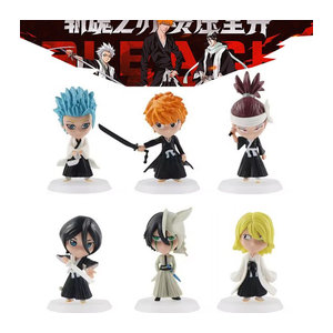 Bleach Anime Actionfigur Ichigo aus Kunststoff in Schwarz und Mehrfarbig als Schreibtisch Dekoration