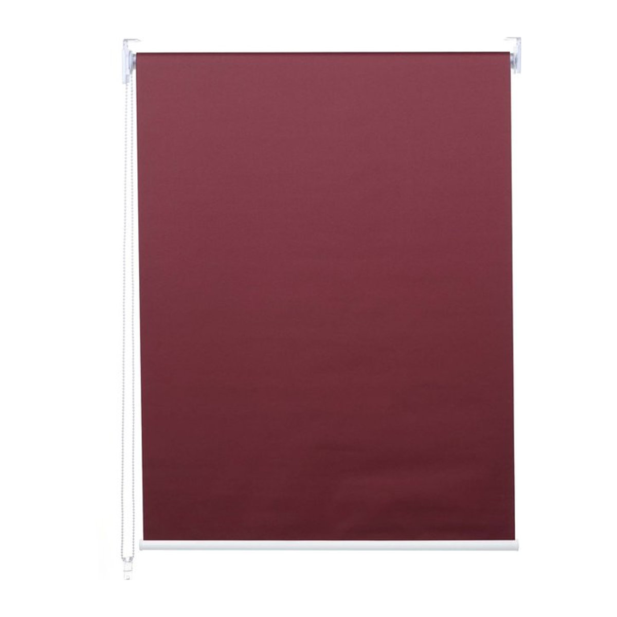 Blickdichtes Seitenzugrollo MCW-D52 als Verdunkelungs-Jalousie in Rot, Breite: 90 cm, Höhe: 160 cm - Bild 1