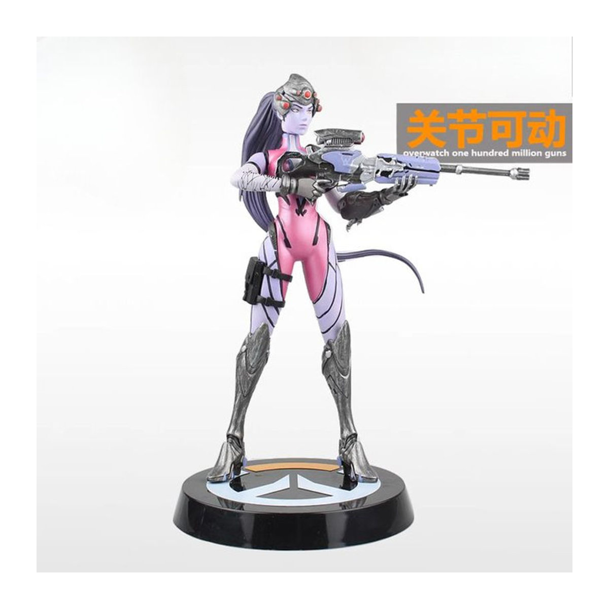 Blizzard Overwatch De Pioneer Black Lily Actionfigur als verstellbares Displaymodell in Schwarz und Mehrfarbig aus Kunststoff - Bild 1