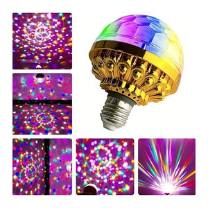 BLKJ RGB LED Projektor Lampe mit E27 Sockel für Party und Disco in Bunt