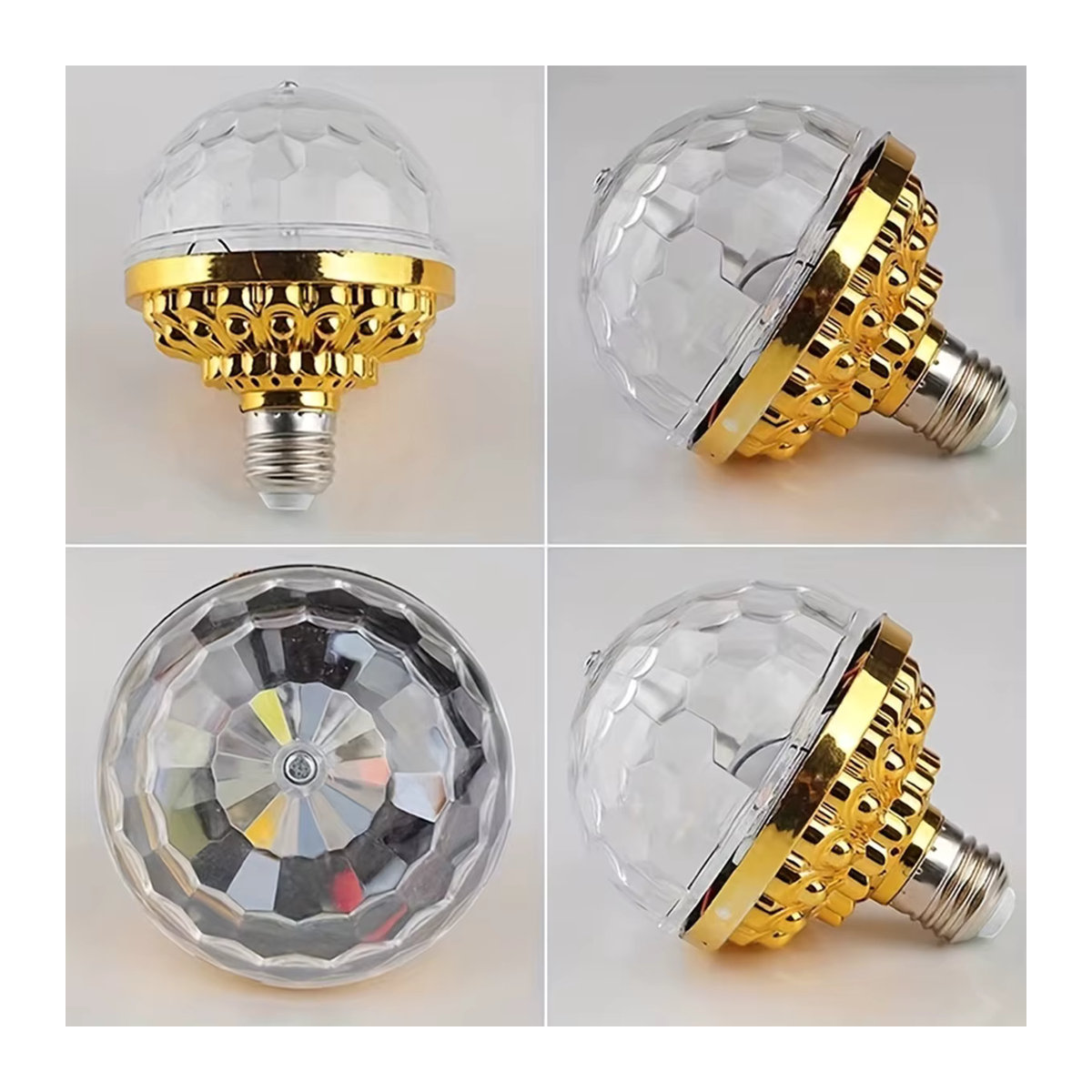 BLKJ RGB LED Projektor Lampe mit E27 Sockel für Party und Disco in Bunt - Bild 2