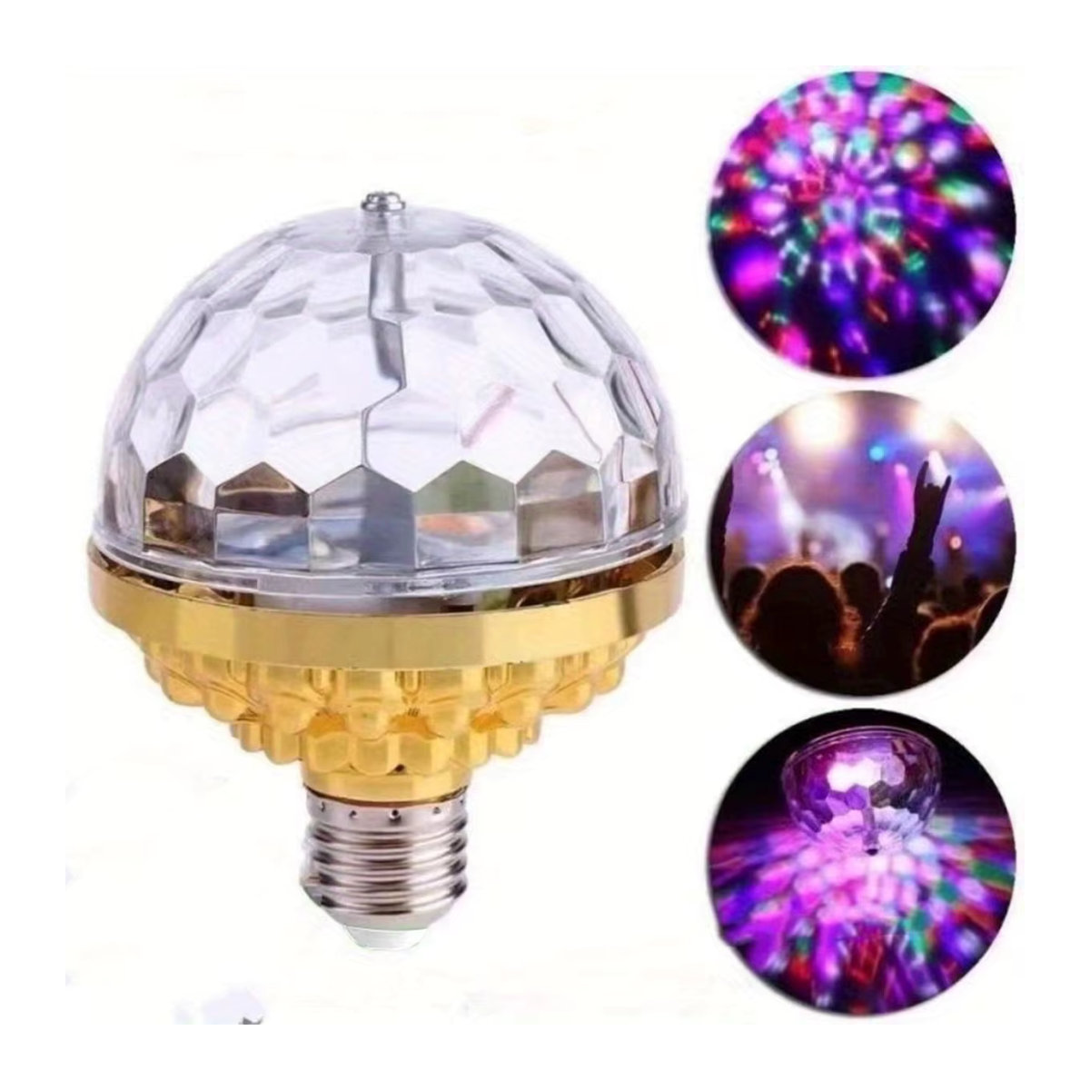 BLKJ RGB LED Projektor Lampe mit E27 Sockel für Party und Disco in Bunt - Bild 5
