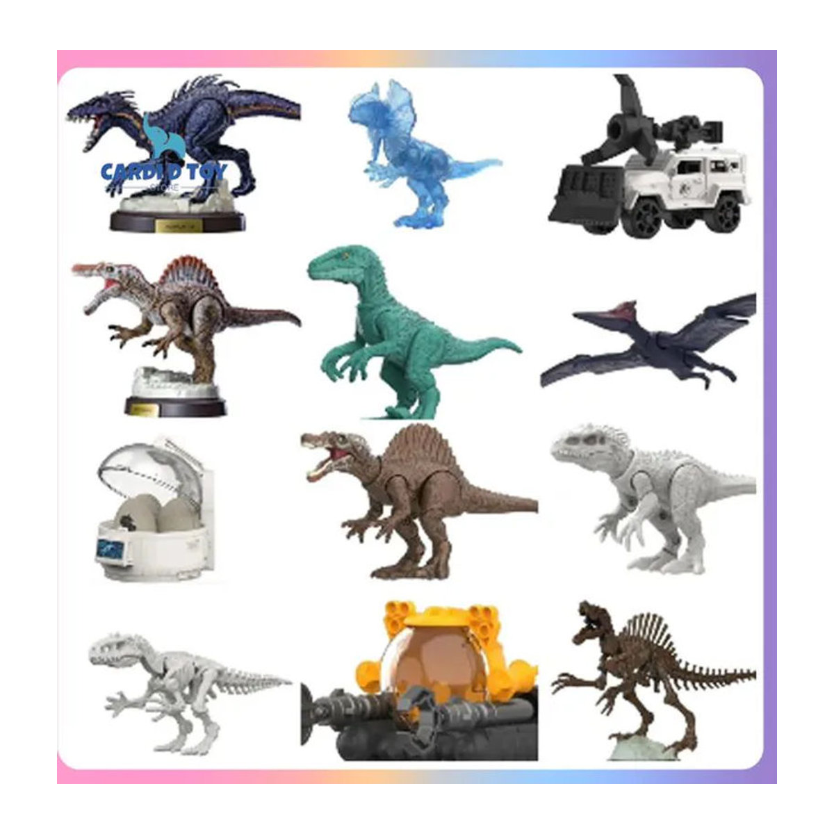 Blokees Jurassic Dinosaurier Blindbox Vol.3 Montierbares Spielzeug und Anime-Figuren aus Kunststoff in Mehrfarbig - Bild 1