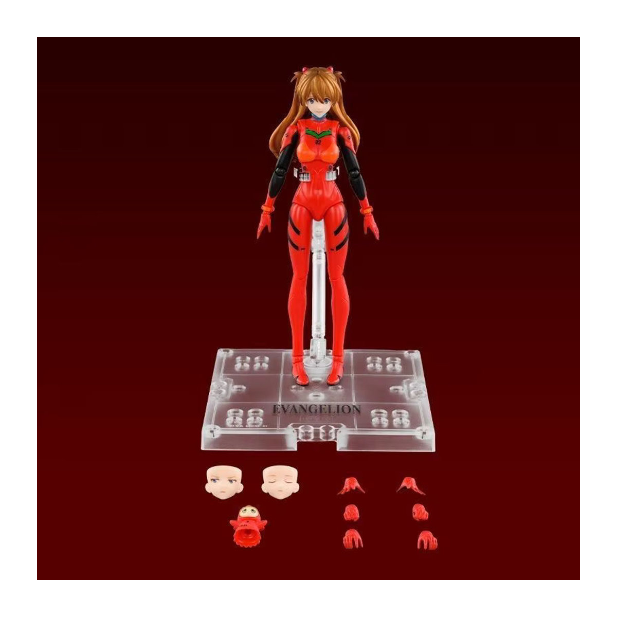 Blokees Neon Genesis Evangelion Miracal Version Actionfiguren Eva Ayanami Rei und Asuka Langley Soryu Modell aus Kunststoff in Rot - Bild 5