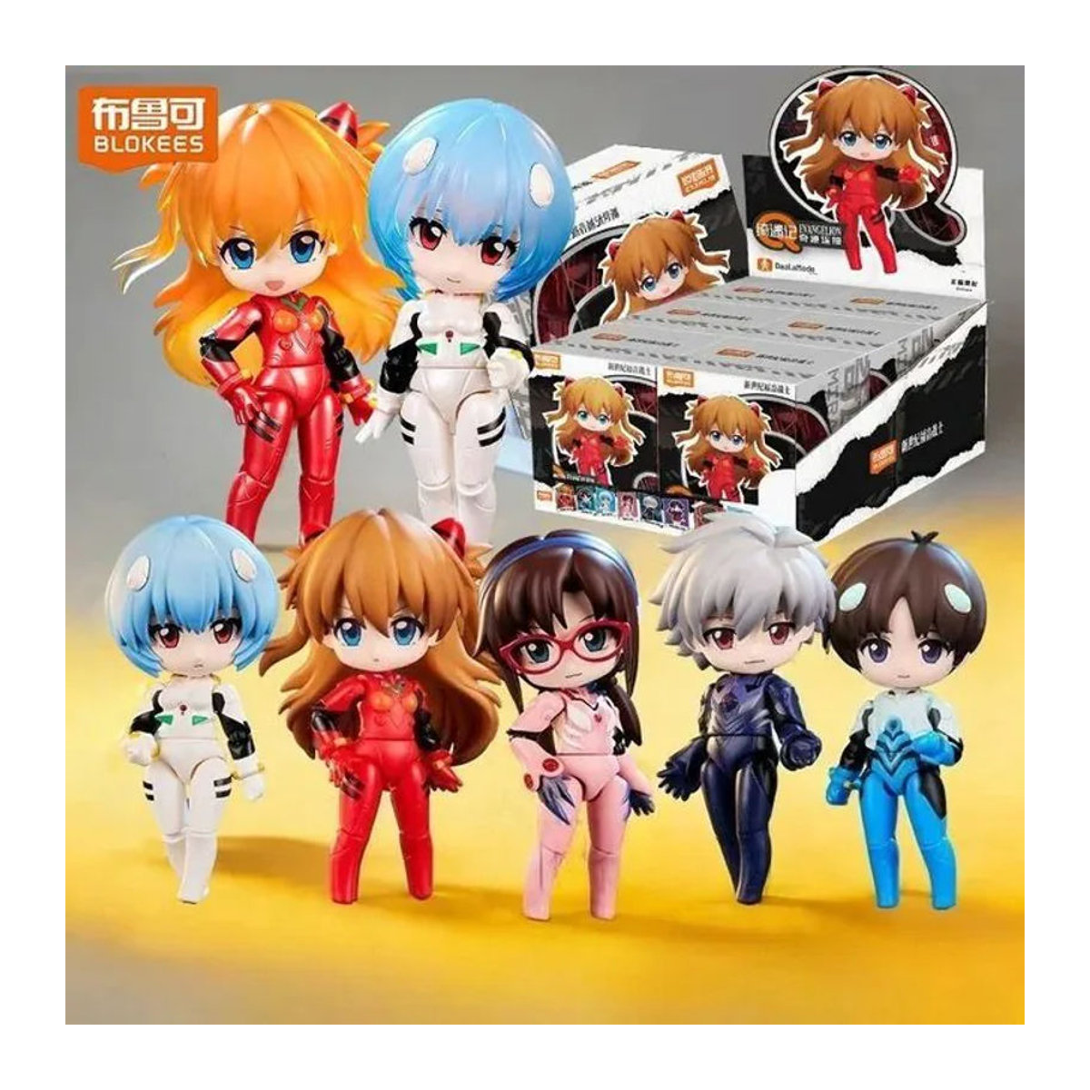 Blokees Serendipity Q Evangelion DaaLaMode Serie Anime Figuren Blind Box aus Kunststoff in Mehrfarbig - Bild 1