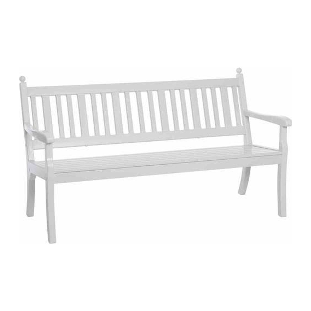 Blome Gartenbank Hohenzollern 3-Sitzer Kunststoff Weiß B/H/T: 160 x 88 x 69 cm - Bild 1