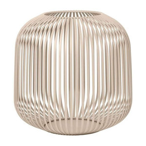 Blomus Laterne LITO Nomad Windlicht aus Metall in Beige, Höhe: 27 cm