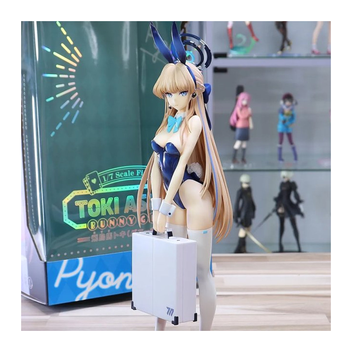 Blue Archive Asuma Toki Anime-Figur Bunny-Girl als Sammlerfigur aus Kunststoff in Blau - Bild 1