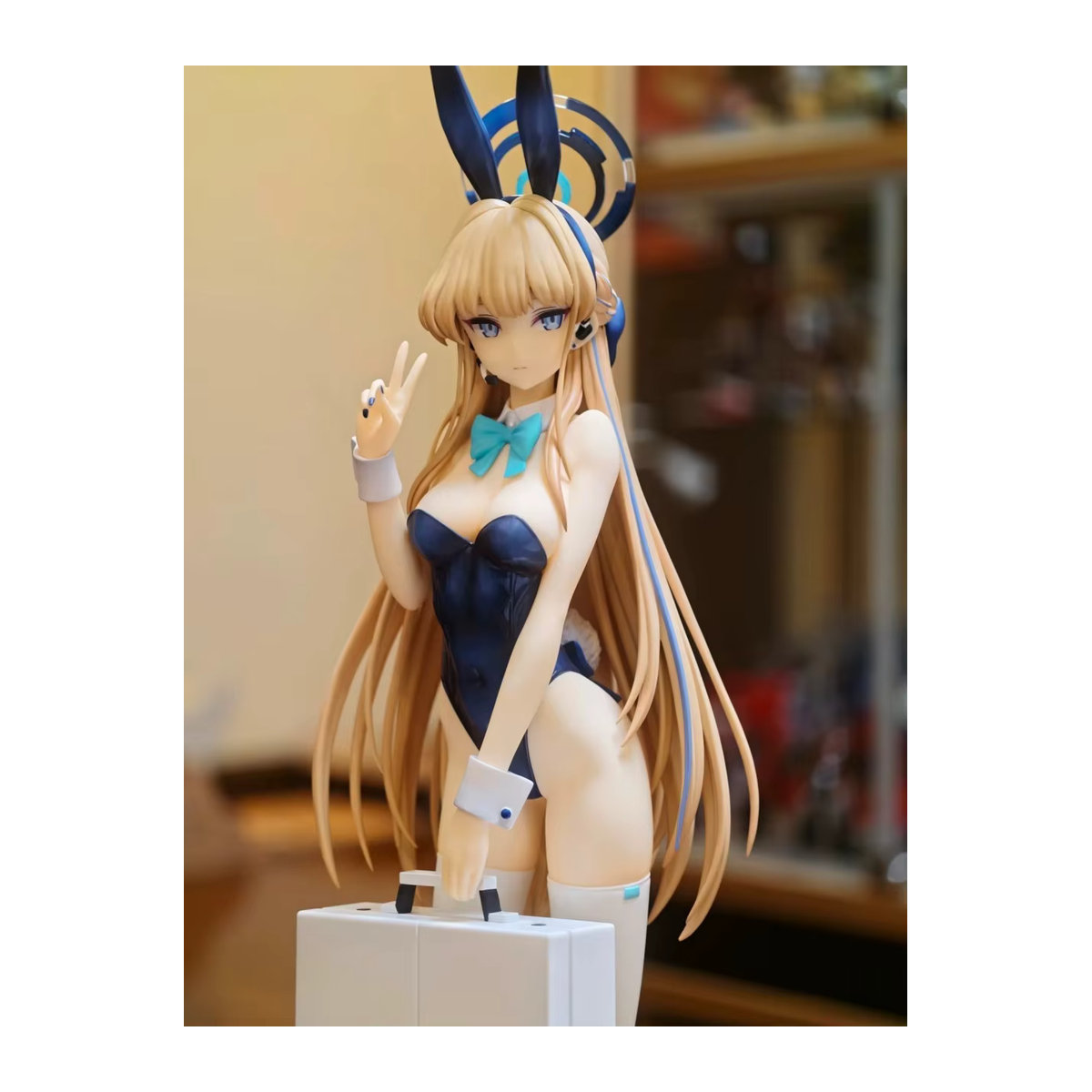 Blue Archive Asuma Toki Anime-Figur Bunny-Girl als Sammlerfigur aus Kunststoff in Blau - Bild 2