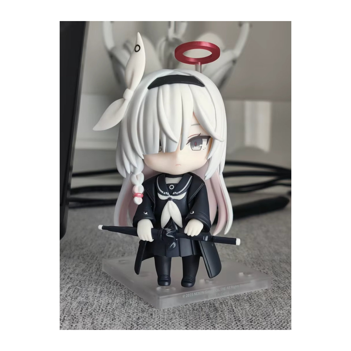 Blue Archive GSC Clay Man A.R.O.N.A Prana Q Version Action Figure in Weiß - Bild 6